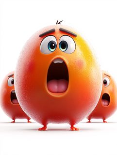 Shocked Orange Characters
