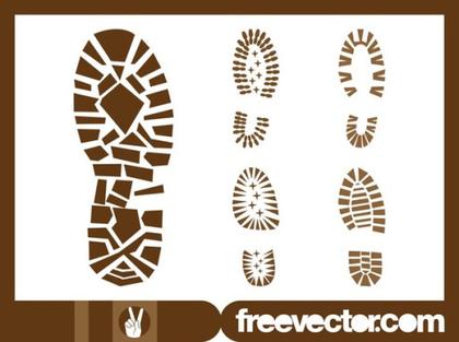 Shoe Print Free Vector