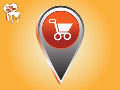 Shopping Pointer Icon Free Vector