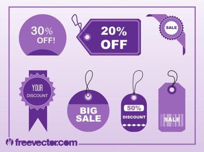 Shopping Tags s Free Vector