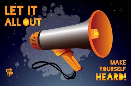 Shout Free Vector