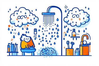 Shower Time Illustration