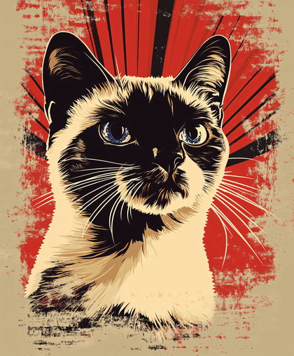 Siamese Cat Pop Art