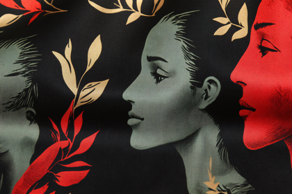 Side Profiles With Botanical Accents