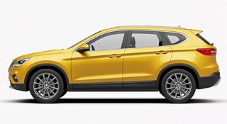 yellow modern suv