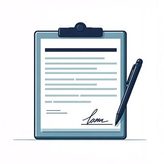 signed contract clipboard