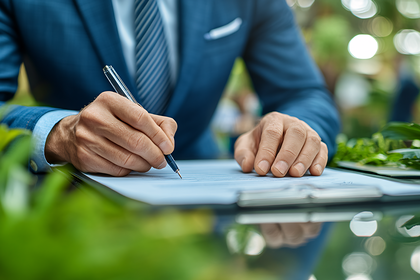 Signing Business Agreement