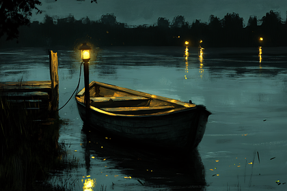 Silent Night Boat Scene