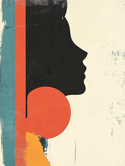 Silhouette with Geometric Accents