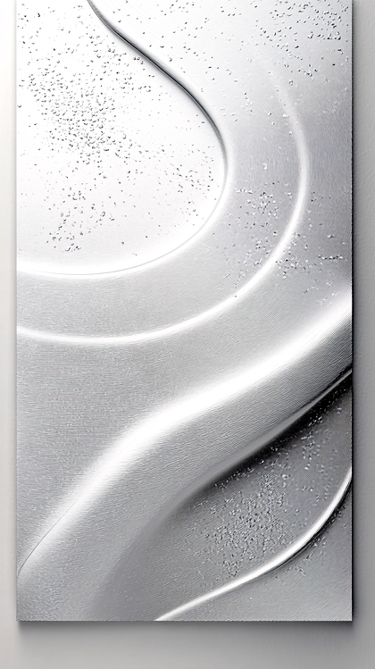 Silver Abstract Waves