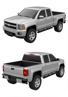 silver chevy truck