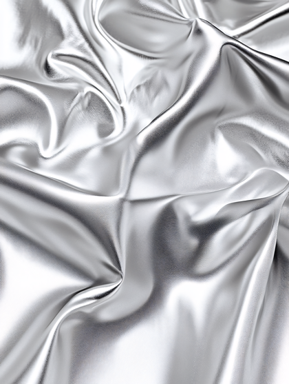 Silver Fabric Folds
