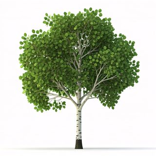 birch tree isolated