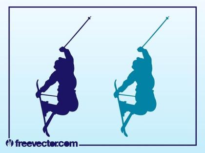 Ski Jumps Free Vector