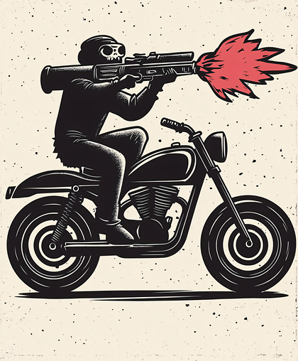 Skull Rider With Rocket Launcher