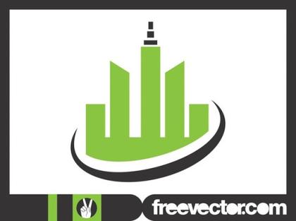 Skyscrapers Logo Free Vector
