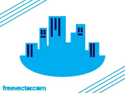 Skyscrapers Logo Layout Free Vector