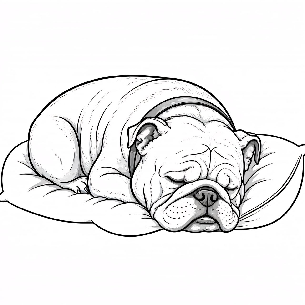 sleeping-bulldog-sketch