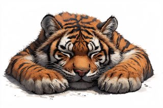 Sleeping Tiger Cub