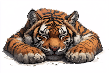 Sleeping Tiger Cub