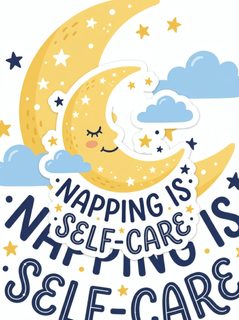 sleeping moon illustration