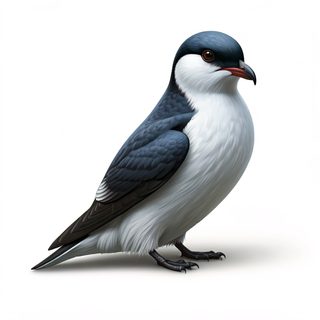 blue white bird