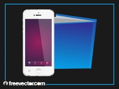 Smartphone and Book Free Vector