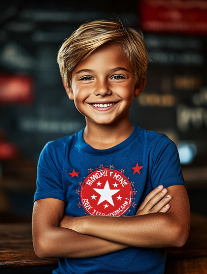 Smiling Boy With Arms Crossed