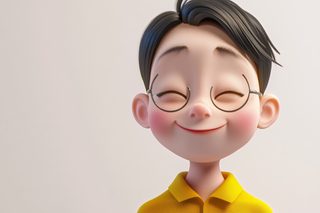 Smiling Boy With Glasses