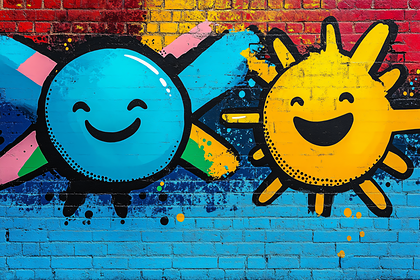 Smiling Faces Graffiti