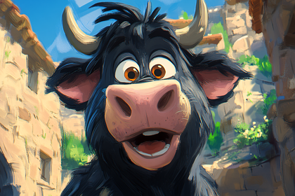 Smiling Ferdinand Bull