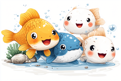 Smiling Fish Friends
