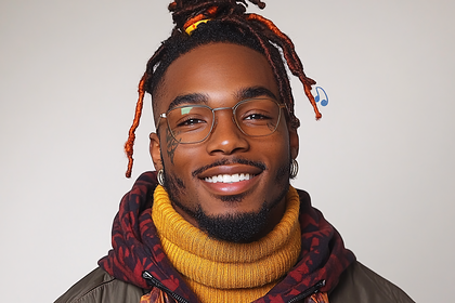 Smiling Man with Glasses