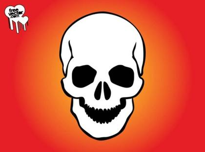 Smiling Skull Free Vector