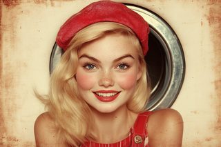 Smiling Woman In Red Beret