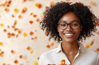 Smiling Woman With Glasses
