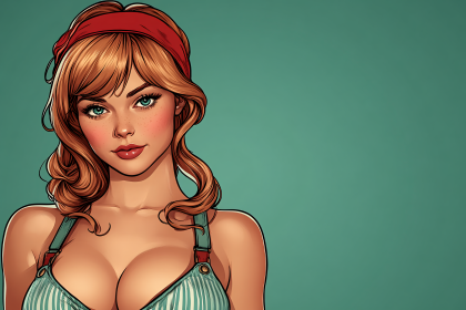 Smiling Woman with Red Headband