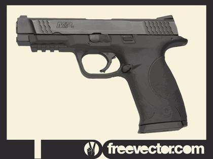 Smith and Wesson Police Gun Free Vector