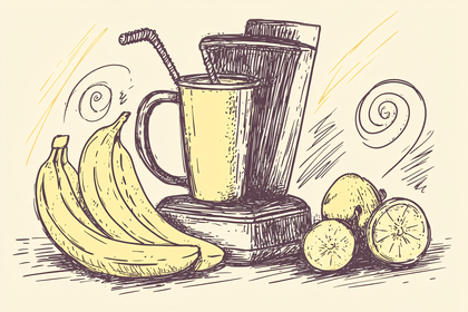 Smoothie Blender with Fruits