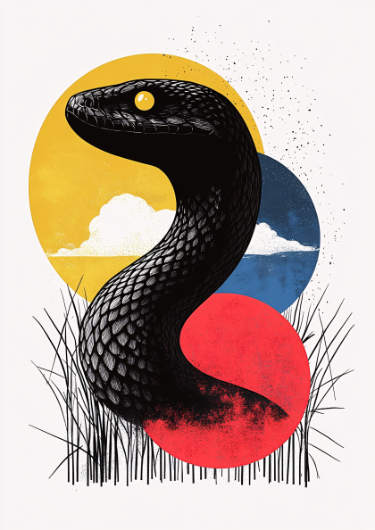 Snake and Geometric Orbs