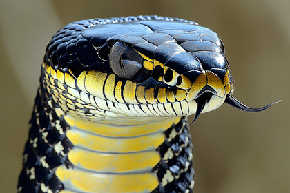 Snake Head Close-Up