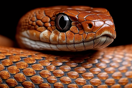 Snake Head Close Up