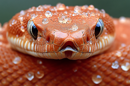 Snake Head Close-Up