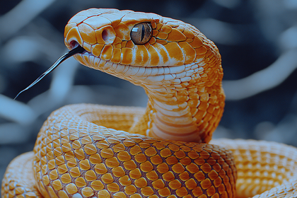 Snake with Tongue Out
