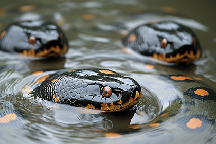 Snakes in Water