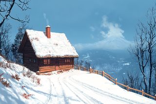 Snowy Cabin Retreat