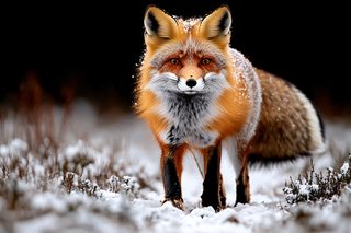 Snowy Fox Portrait
