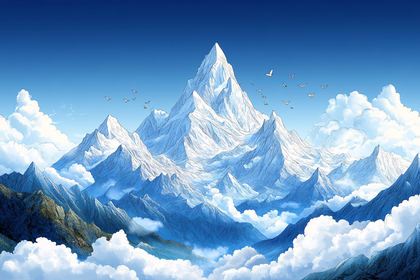 Snowy Mountain Peaks