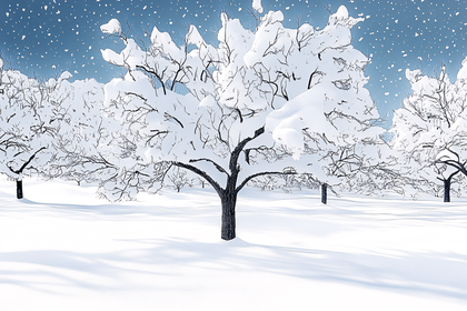 Snowy Winter Trees