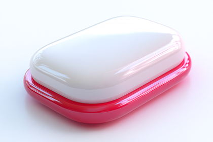 Soap Dish With Glossy Soap